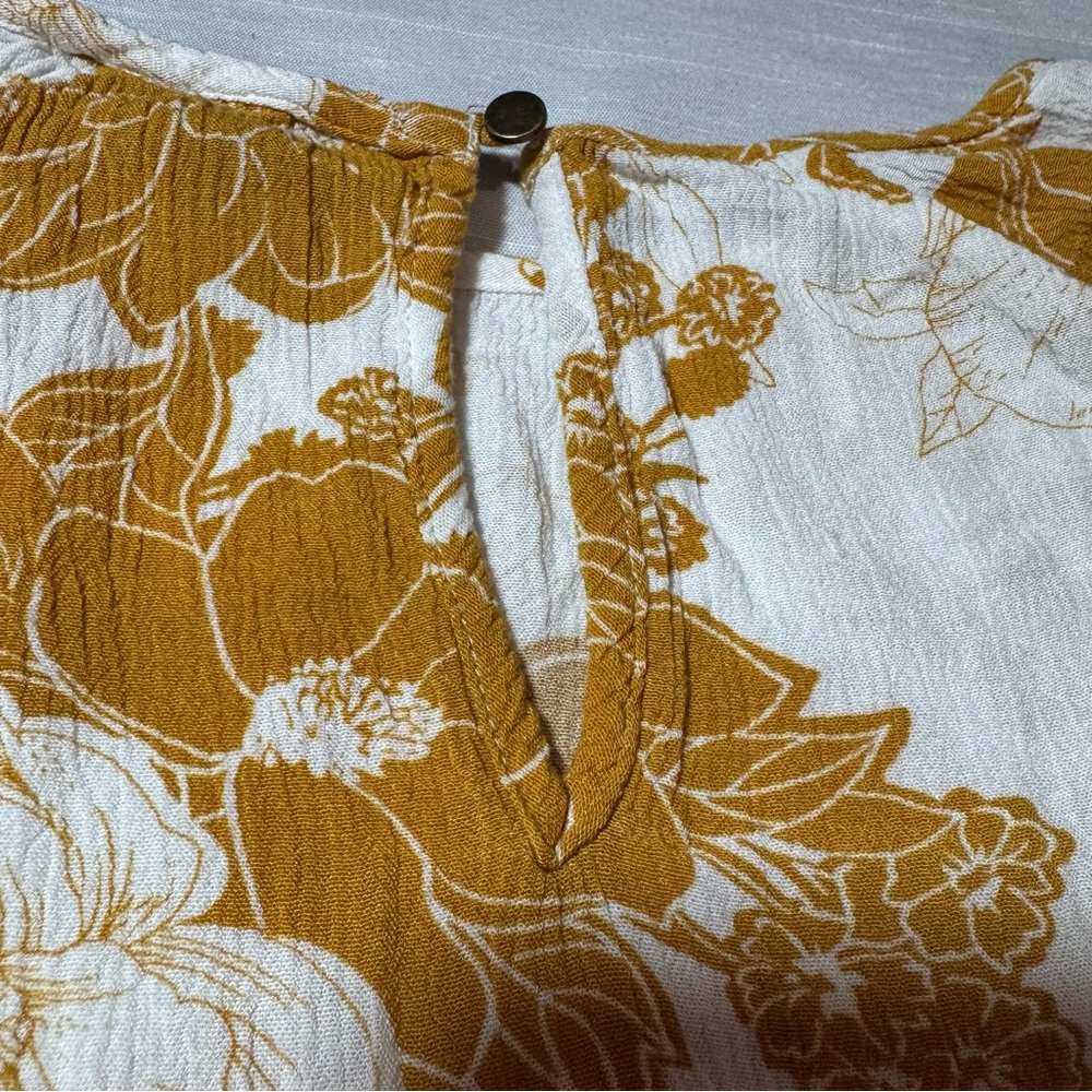 🌼 MIX by 41 Hawthorn Mustard Floral Blouse – Size M - Picture 5 of 7